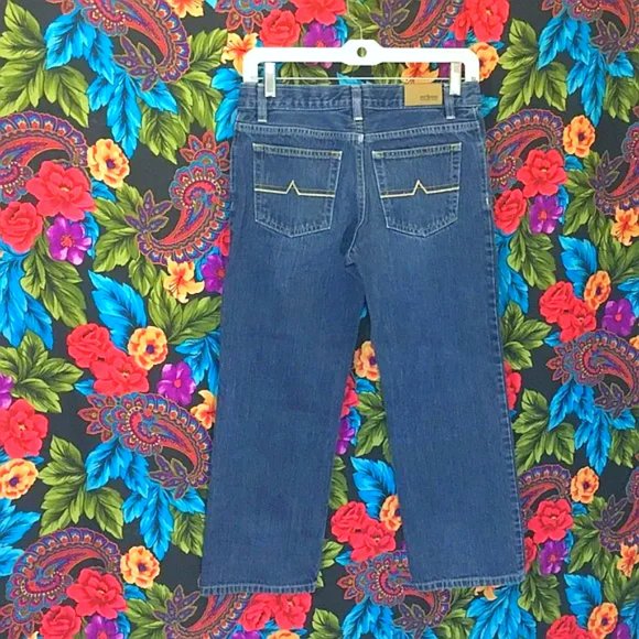 BOY’S URBAN PIPELINE JEANS RELAXED STRAIGHT LEG SIZE 10 HUSKY BLUE JEAN PANTS - Picture 3 of 4